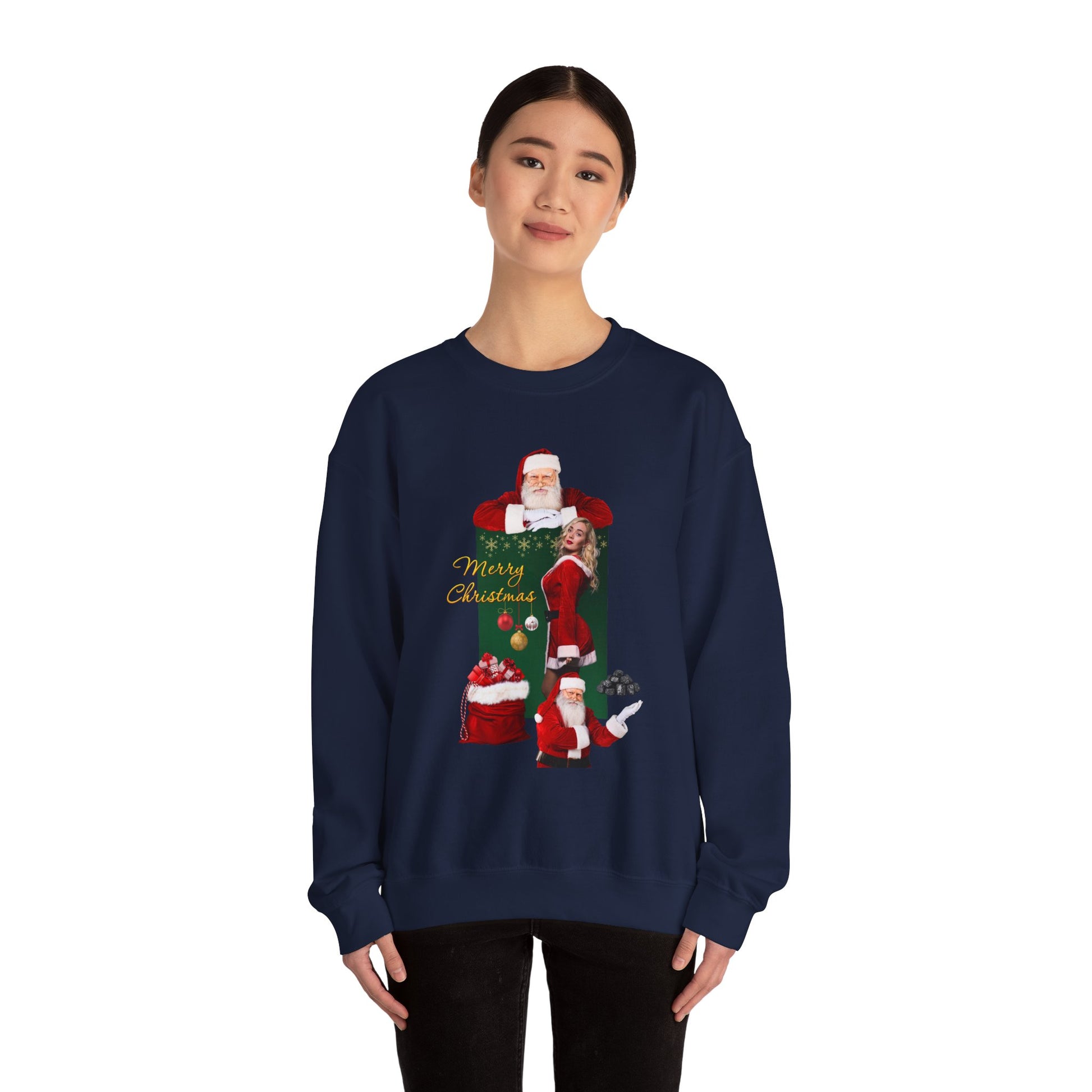 Mr. and Mrs. Claus Vintage Christmas Crewneck Sweatshirt