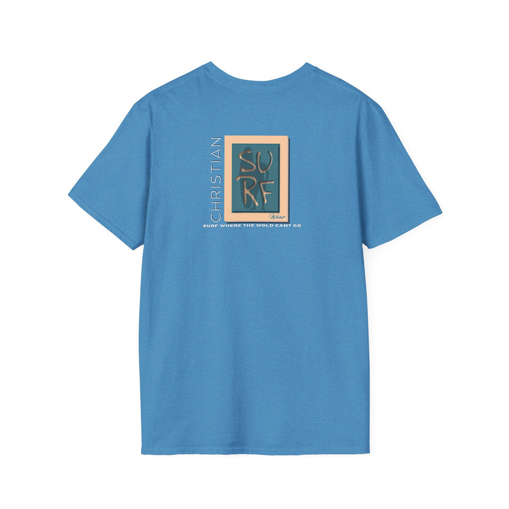 Marlin Graphic Dominion Deep - Unisex Softstyle T-Shirt Florida Marlin Fishing Tee Surfwear | Christian Ocean Apparel, Bold Pursuit Prophetic Vision Divine