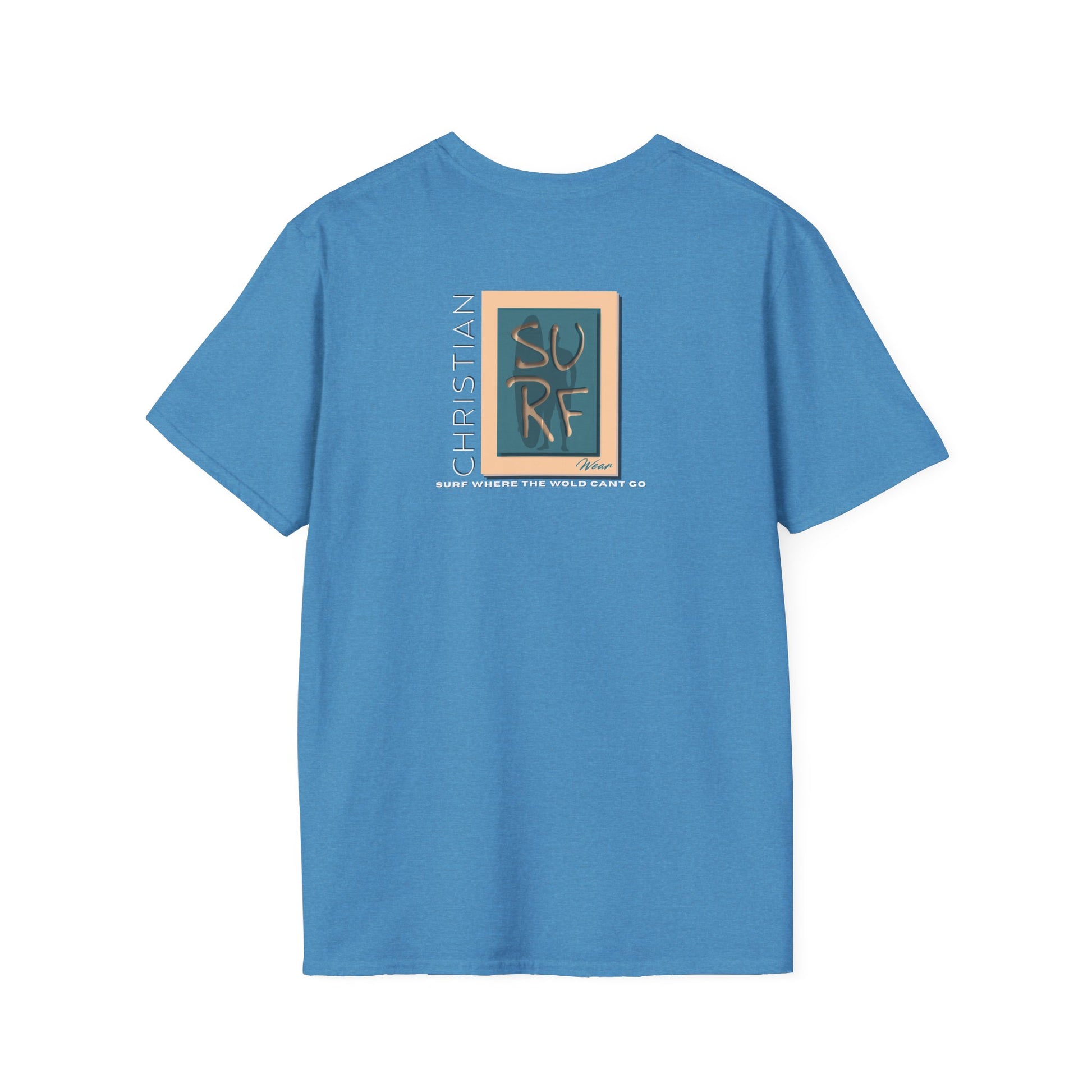 Marlin Graphic Dominion Deep - Unisex Softstyle T-Shirt Florida Marlin Fishing Tee Surfwear | Christian Ocean Apparel, Bold Pursuit Prophetic Vision Divine