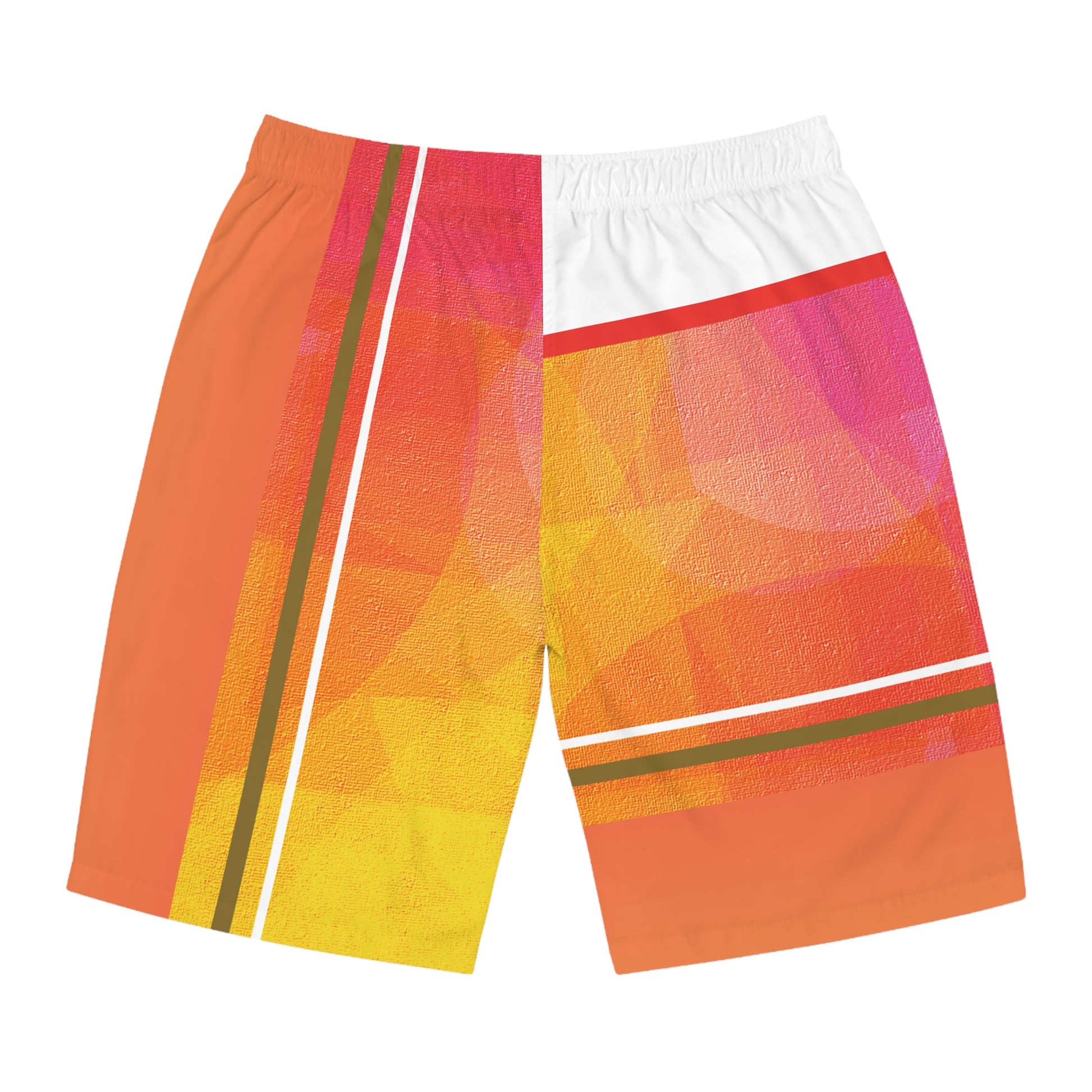 Christian Surf Wear Vibrant Men's Board Shorts, Summer Swimwear, Beach Ready Shorts, Colorful Swim Trunks, Perfect for Vacations and Surfing