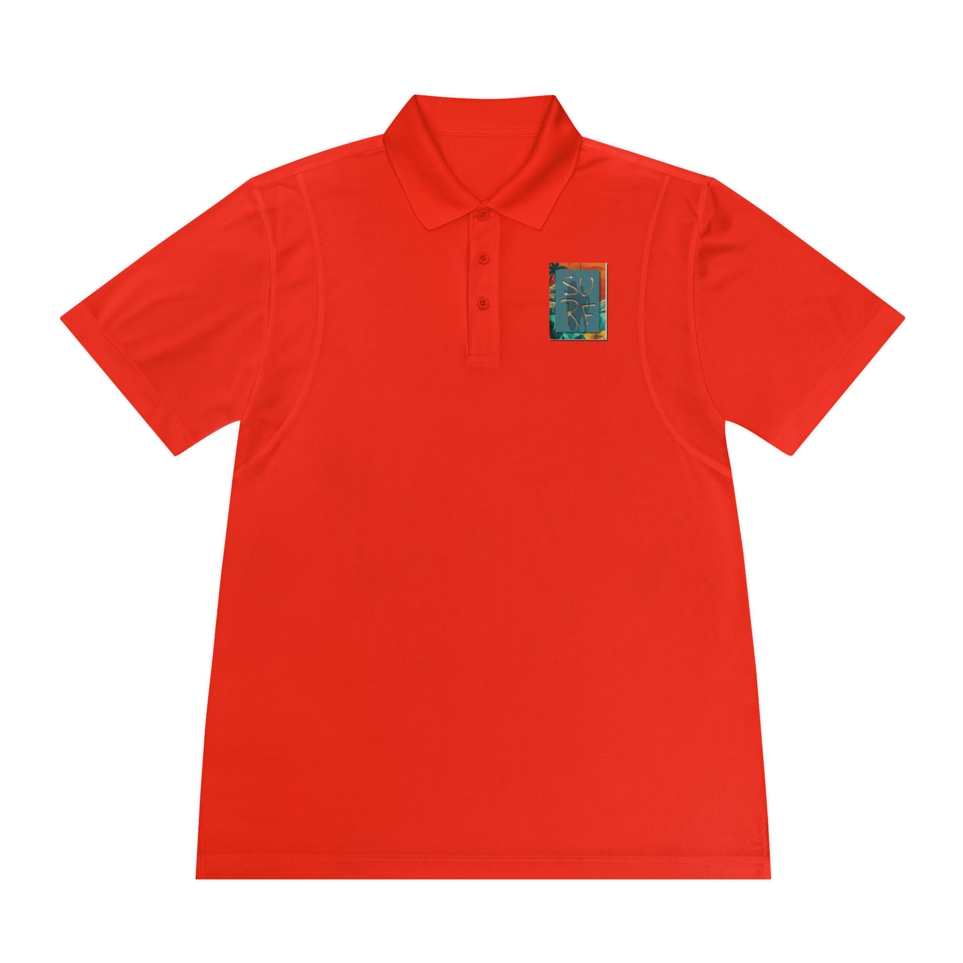 Vibrant Men's Sport Polo Shirt with Artistic Design, Casual Wear, Golf Shirt, Active Lifestyle, Trendy Sports Polo, Unique Gift Idea