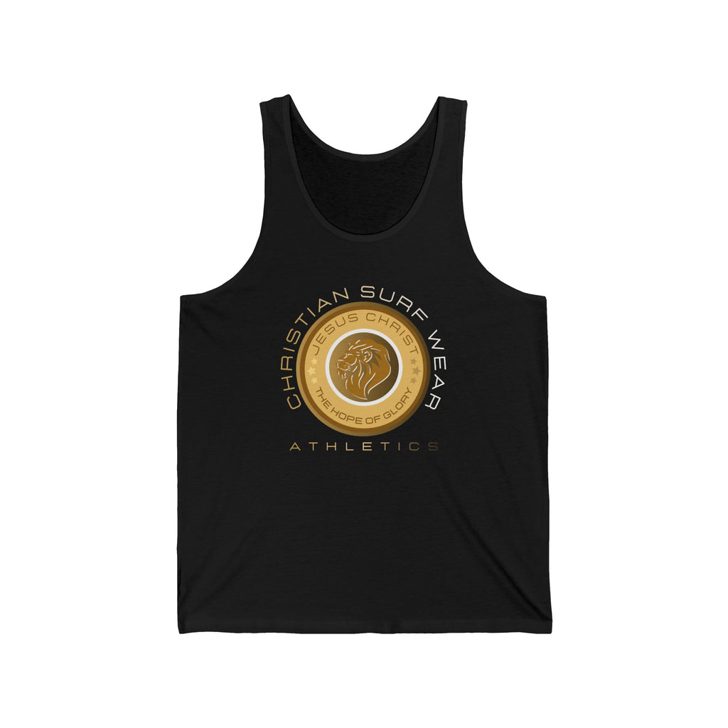 Christian Surfline Athletic Tank Top — 'Jesus Christ King of Kings' Logo