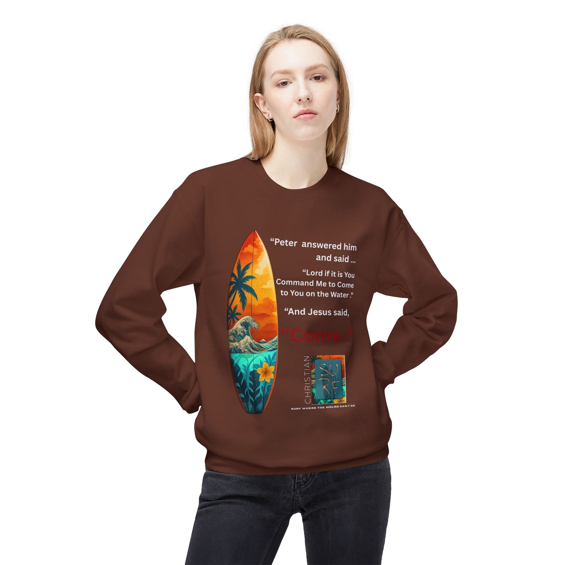 Christian Surf Wear Sweatshirt | Move by Faith Street Edition