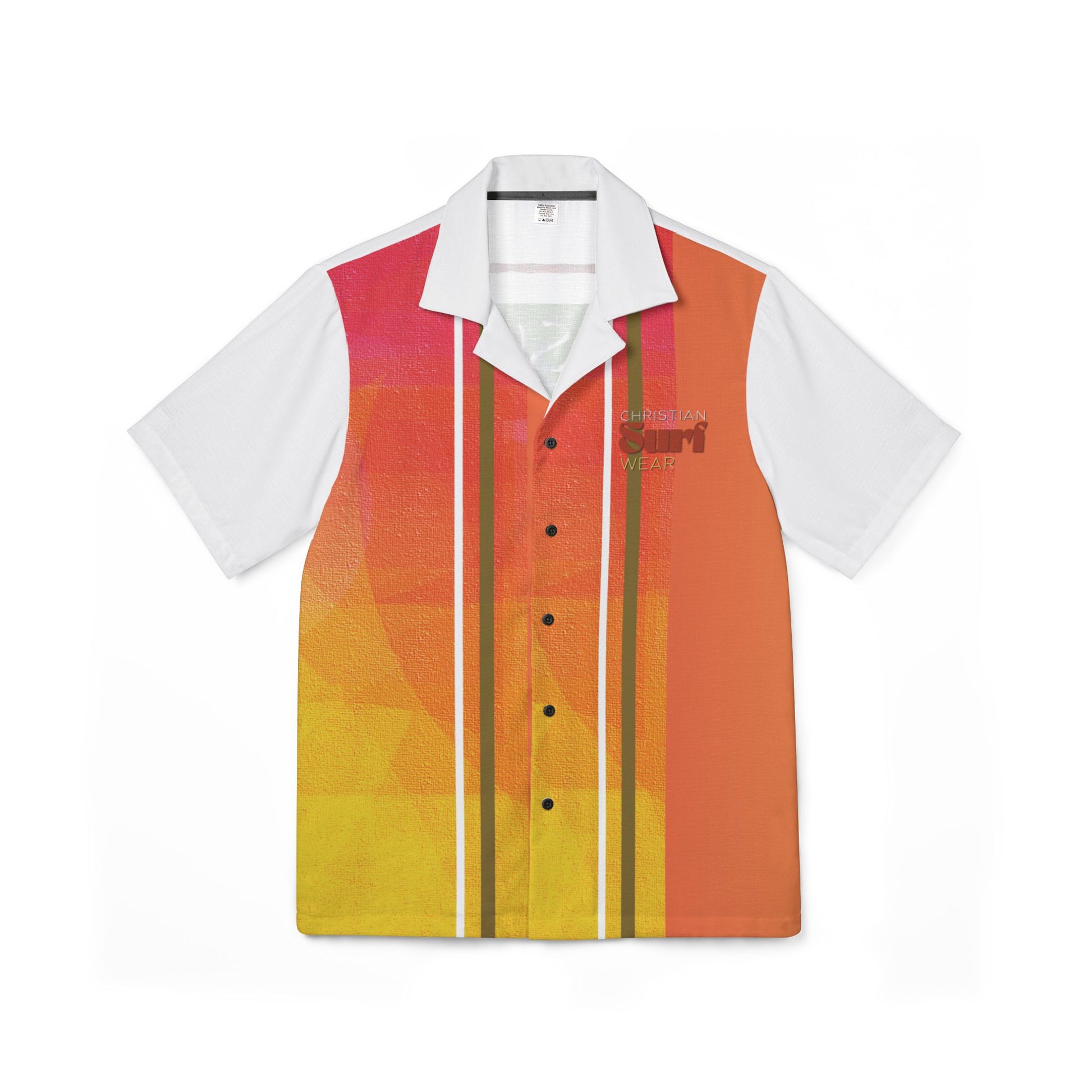 Christian Surf Wear Colorful Hawaiian Camp Shirt for Men, Summer Shirt, Vacation Shirt, Beachwear, Tropical Shirt, Relaxed Fit, Unique Gift Idea