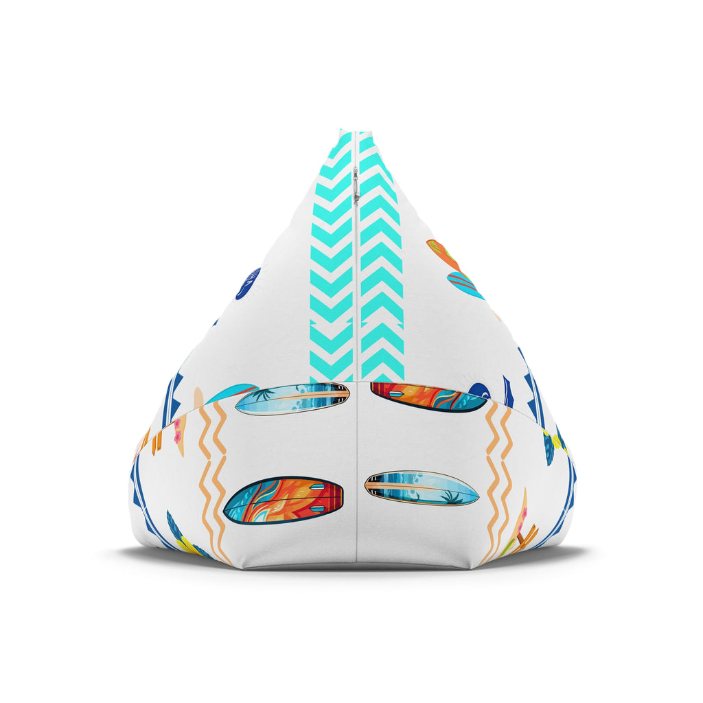 Christian Surf Wear Tropical Bean Bag Chair Cover, Cozy Lounge Decor, Summer Themed Furniture, Beach Vibes, Fun Relaxation, Home Décor