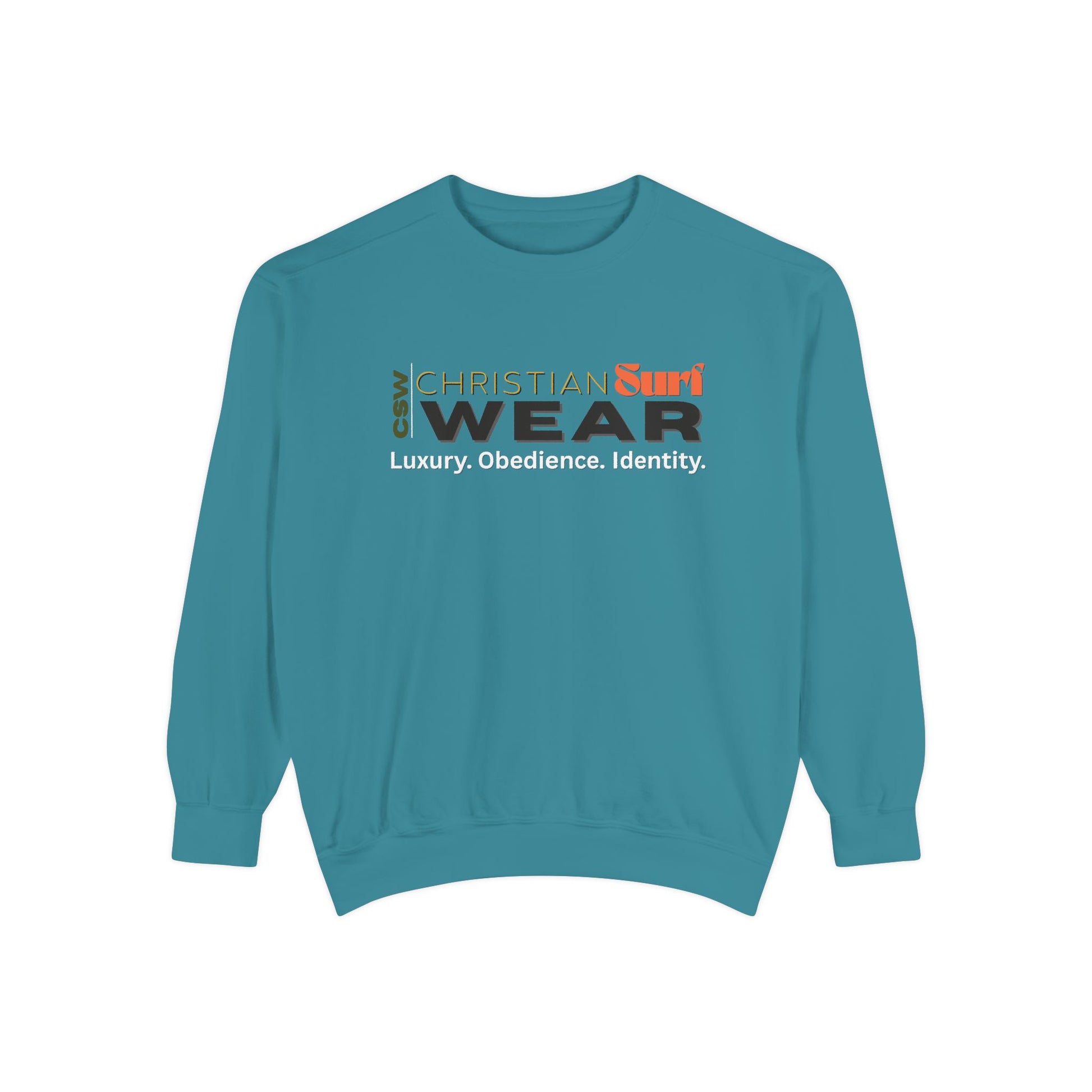 Sunshine Christian Surf Wear Sweatshirt | Unisex Garment-Dyed Pullover for Beach Vibes, Casual Wear, Surfing, Gift for Him/Her, Summer Style