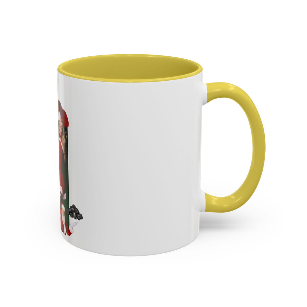 Christmas Santa & Sexy Mrs. Claus Coffee Mug (11oz/15oz) - 'Merry Christmas' Holiday Gift