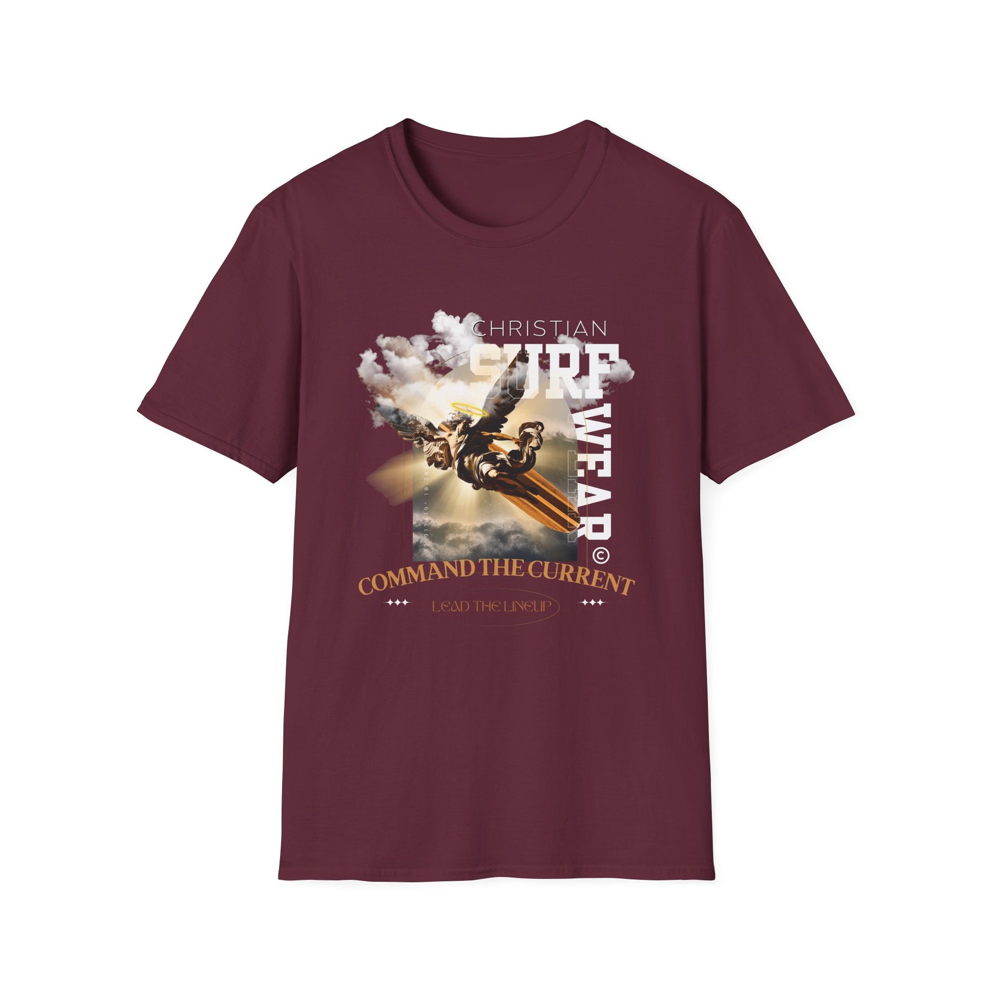 Surf Wear Angle Riding a Surfboard Graphic Vintage Surf Unisex T-Shirt, Beachwear, Summer Casual Tee, Gift for Surfers, Retro Aesthetic T-Shirt