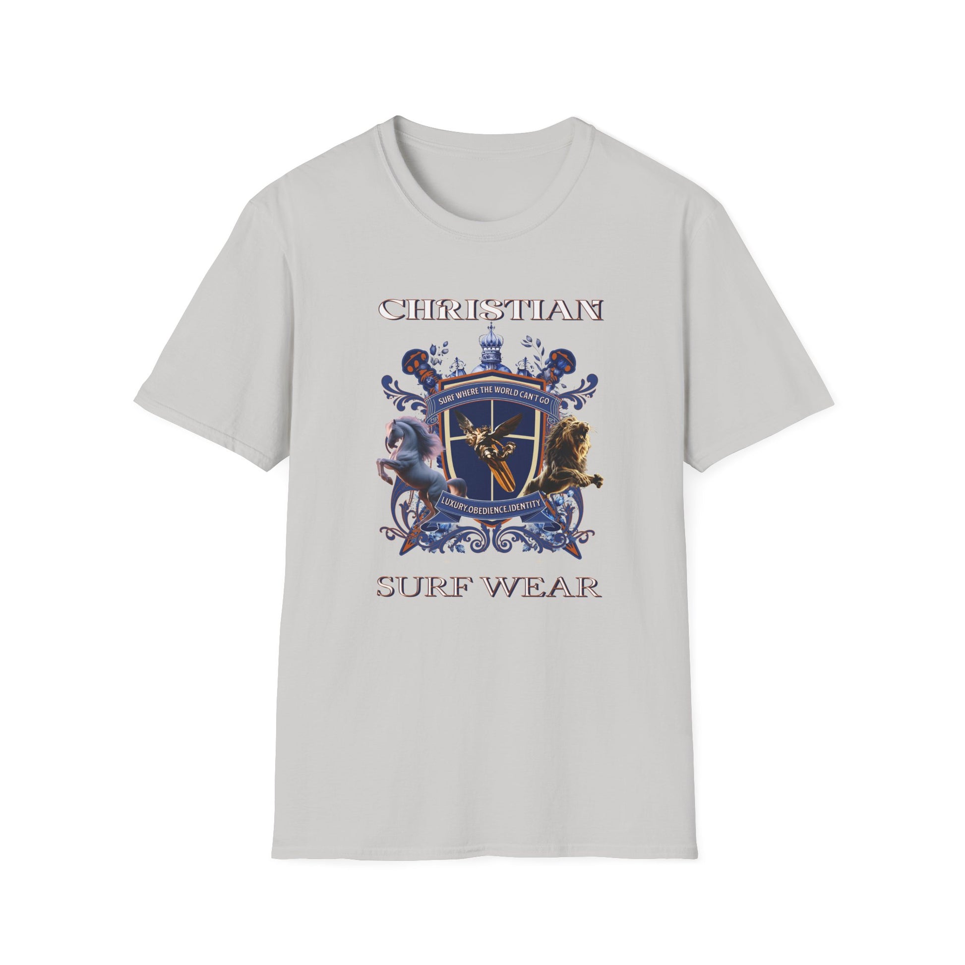 Christian Surf Wear Graphic Royalty T-Shirt, Unisex Summer Tee, Beach Apparel, Gift for Surfers, Casual Graphic Tee, Cool Vacation Clothing