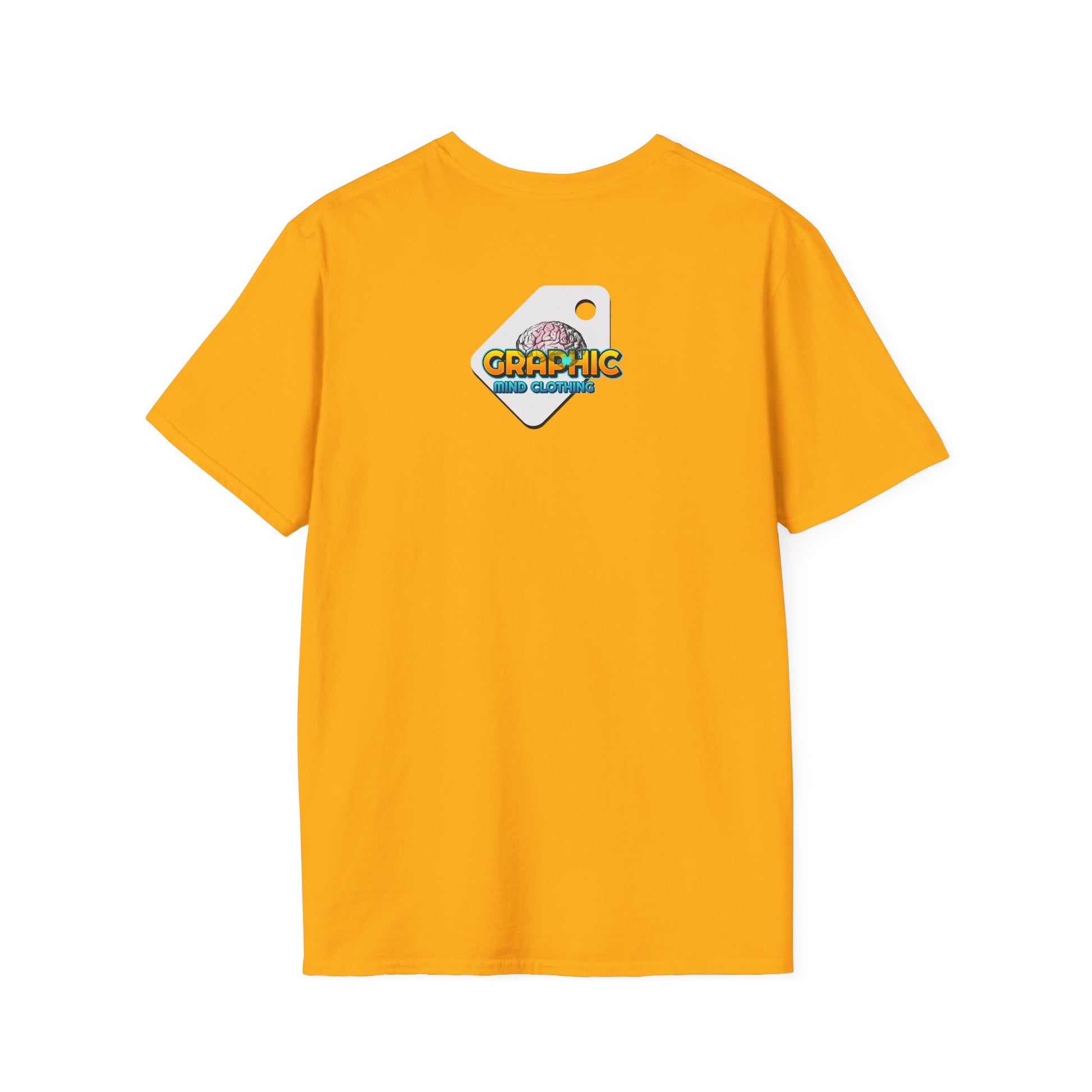 Devine Gold Kingdom Confidence Graphic Gold Happy Face Emoji Unisex T-Shirt: You Can’t Stop My Shine Tee, With GOD On My Side, Premium Casual-Tee
