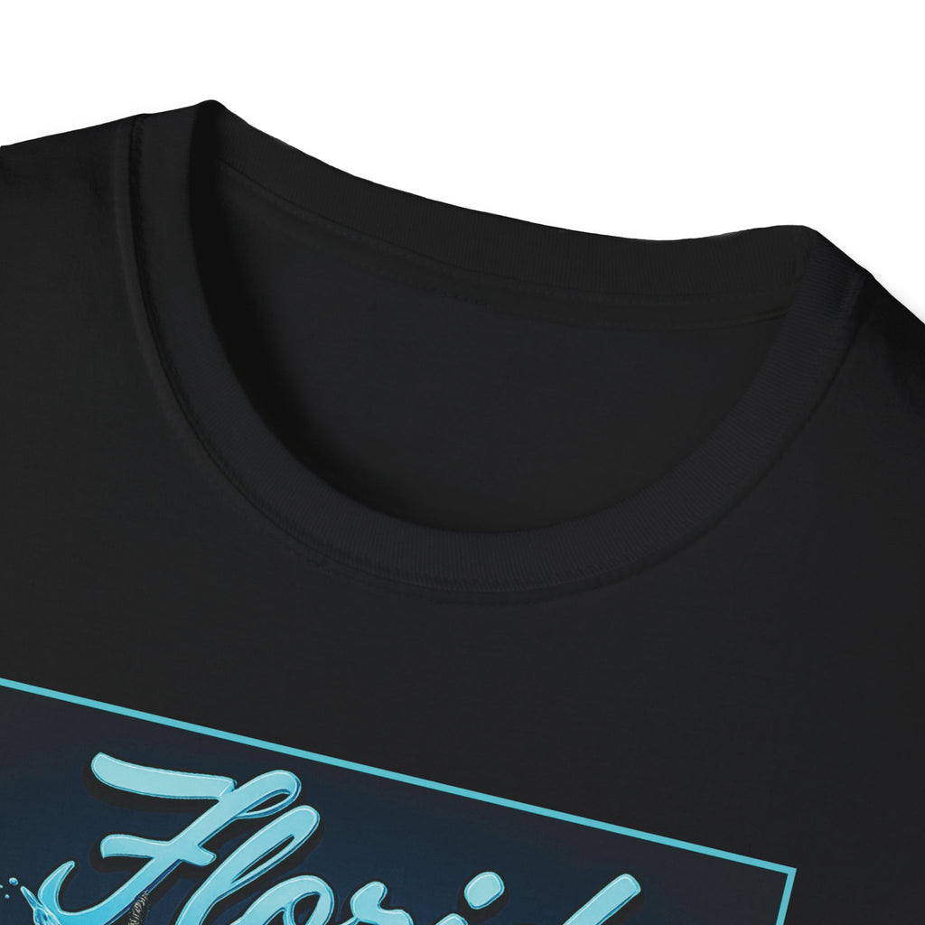 Marlin Graphic Dominion Deep - Unisex Softstyle T-Shirt Florida Marlin Fishing Tee Surfwear | Christian Ocean Apparel, Bold Pursuit Prophetic Vision Divine
