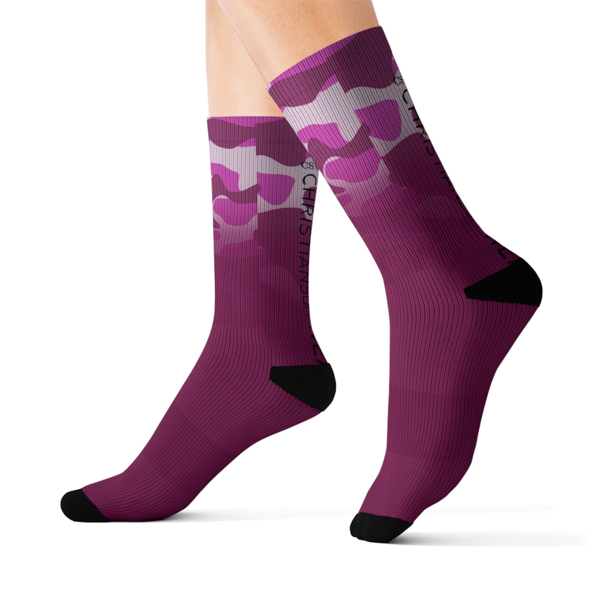 Christian Surf Wear Vintage Militant Stylish Sublimation Socks