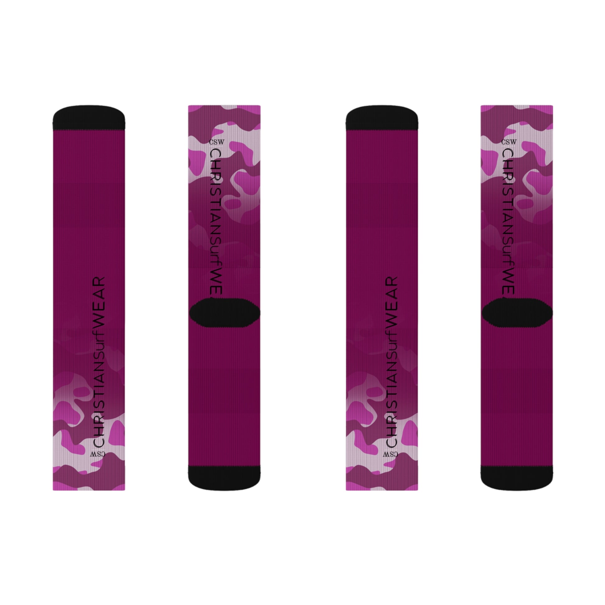 Christian Surf Wear Vintage Militant Stylish Sublimation Socks