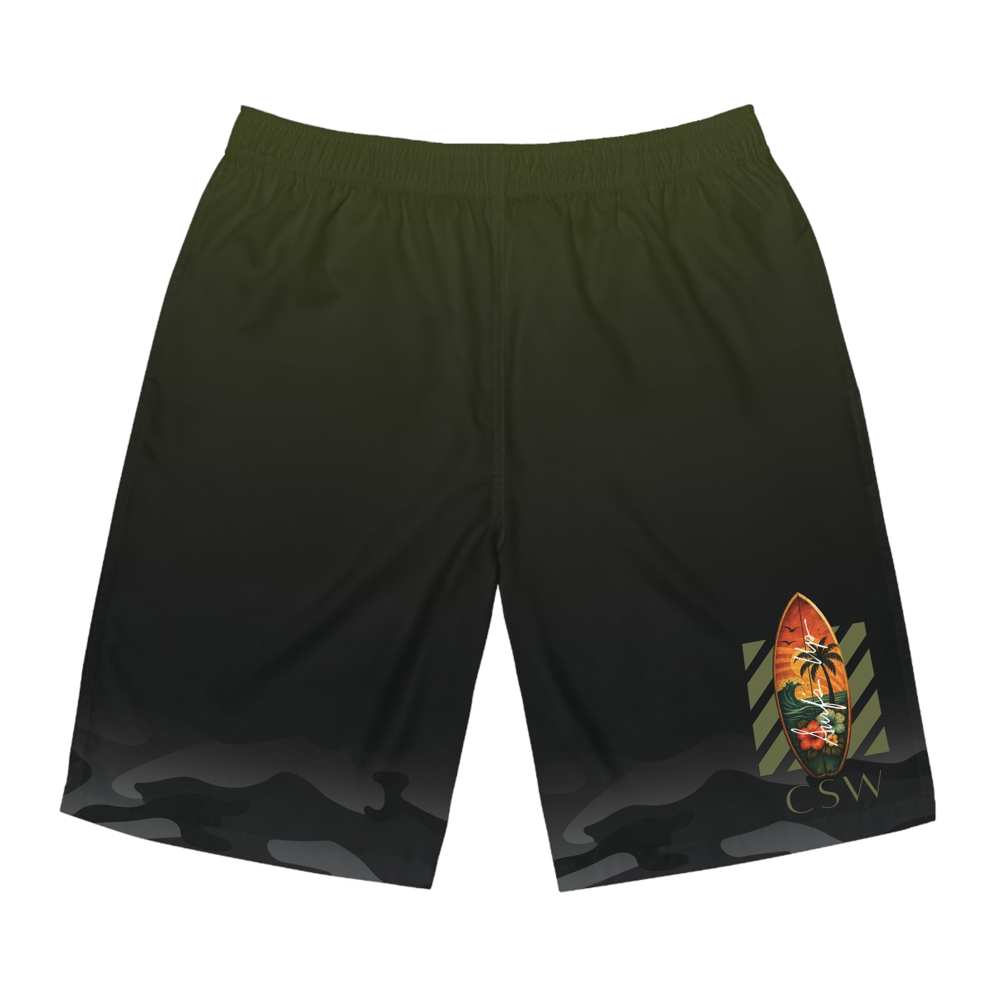 Christian Surf Wear Retro Camo Men's Board Shorts