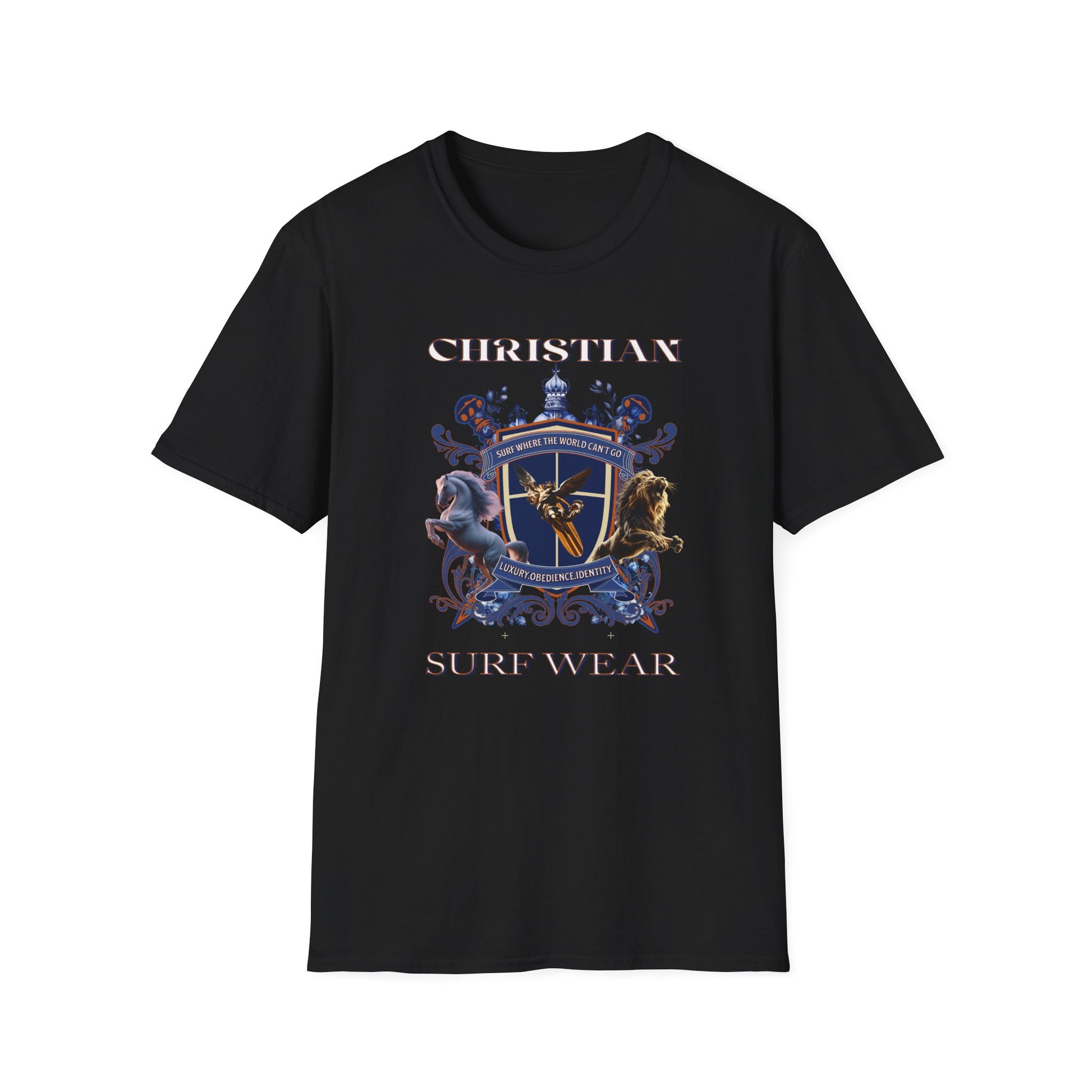 Christian Surf Wear Graphic Royalty T-Shirt, Unisex Summer Tee, Beach Apparel, Gift for Surfers, Casual Graphic Tee, Cool Vacation Clothing