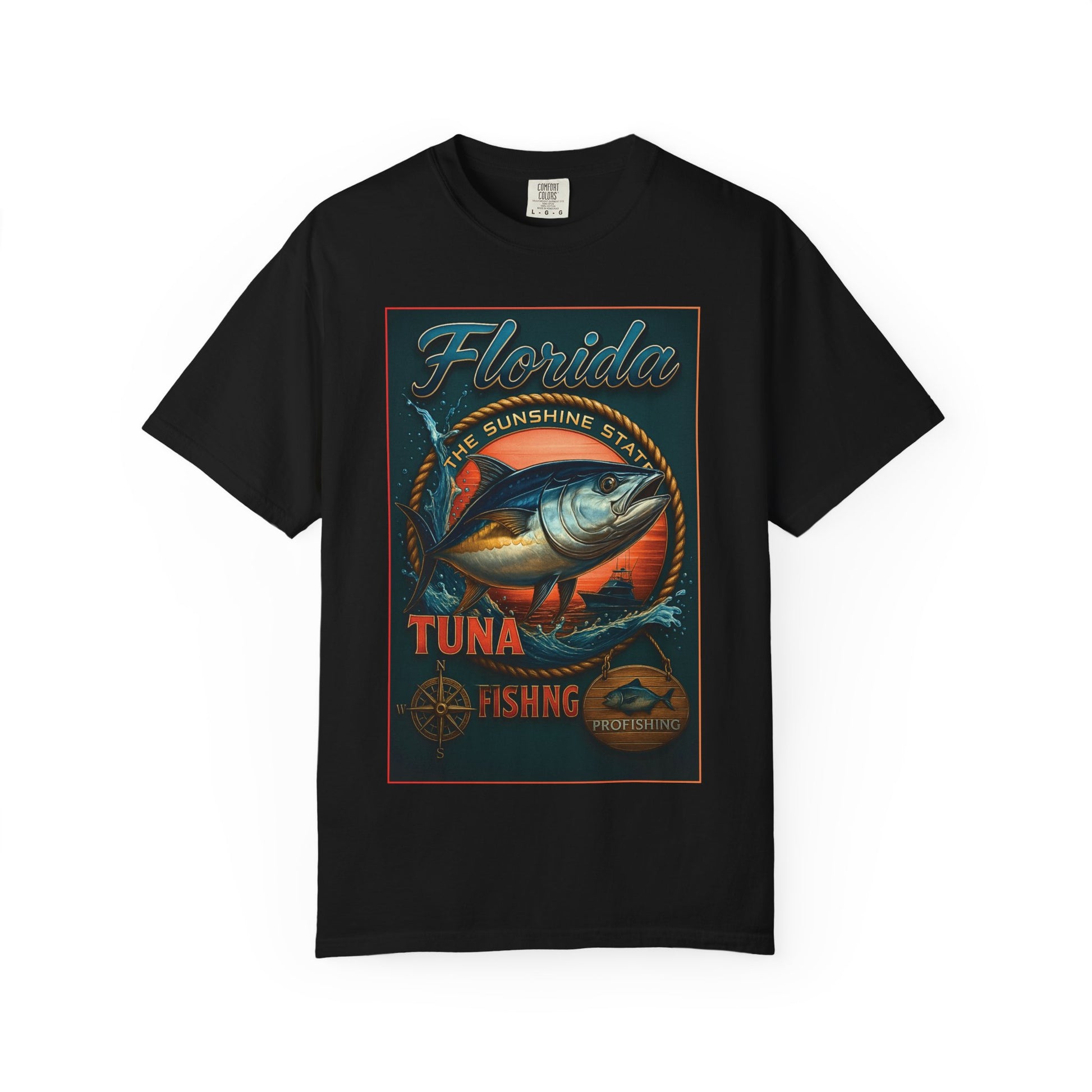 Florida Tuna Vintage Surf Tee, Dominion Waters Edition, Unisex Shirt for Surfers and Kingdom-minded Adventurers, Genesis 1:28 Graphic Tee,