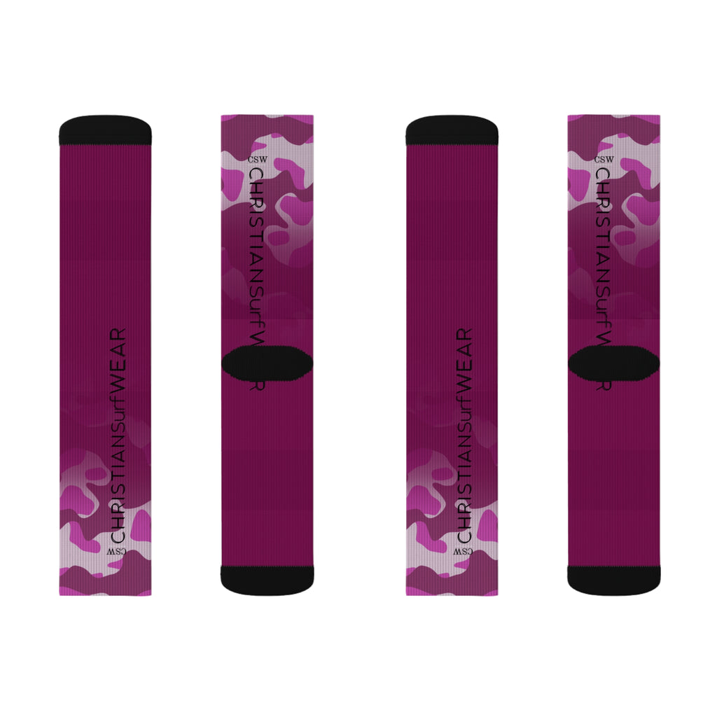 Christian Surf Wear Vintage Militant Stylish Sublimation Socks