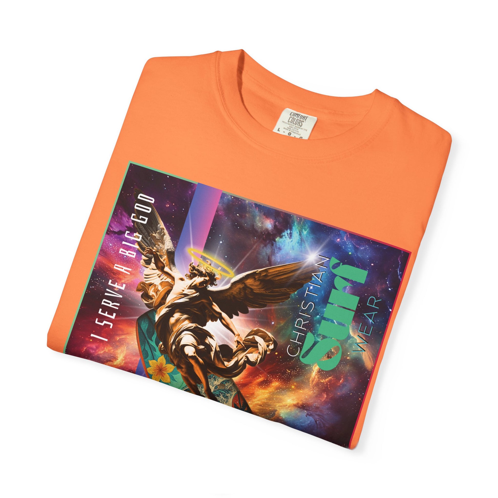 Christian Surf Wear Vibrant Surfing T-Shirt, Stylish Beachwear, Unisex Graphic Tee, Summer Outfit, Gift for Surfers, Casual Wear, Colorful Apparel