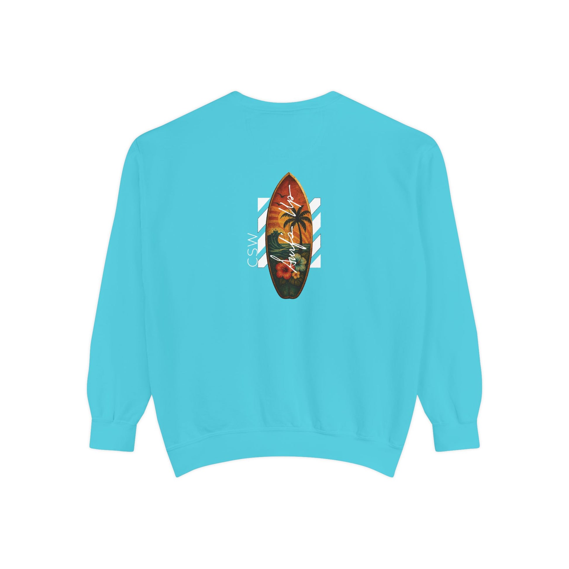 Sunshine Christian Surf Wear Sweatshirt | Unisex Garment-Dyed Pullover for Beach Vibes, Casual Wear, Surfing, Gift for Him/Her, Summer Style