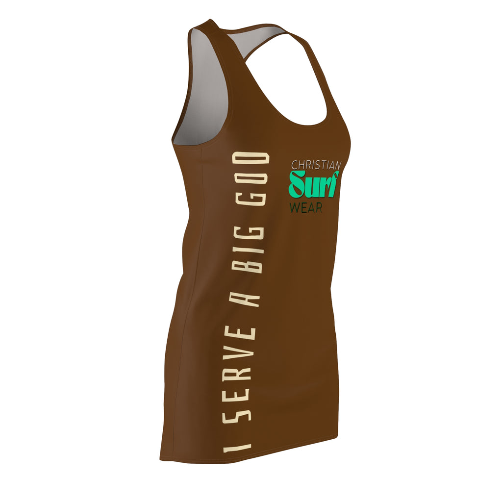 Christian Inspirational Racerback Dress, Faith-Based Fashion, Summer Dress, Casual Wear, Church Outfit, Holiday Apparel