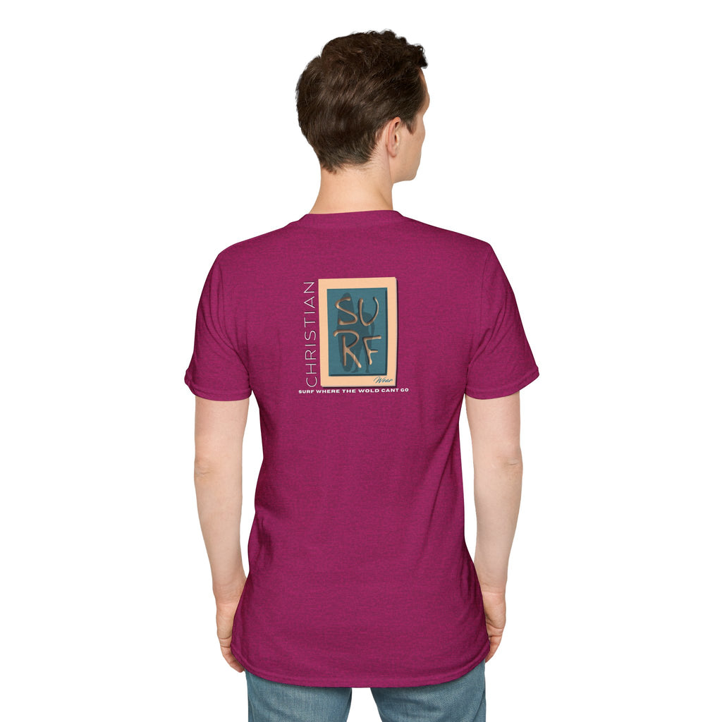 Marlin Graphic Dominion Deep - Unisex Softstyle T-Shirt Florida Marlin Fishing Tee Surfwear | Christian Ocean Apparel, Bold Pursuit Prophetic Vision Divine