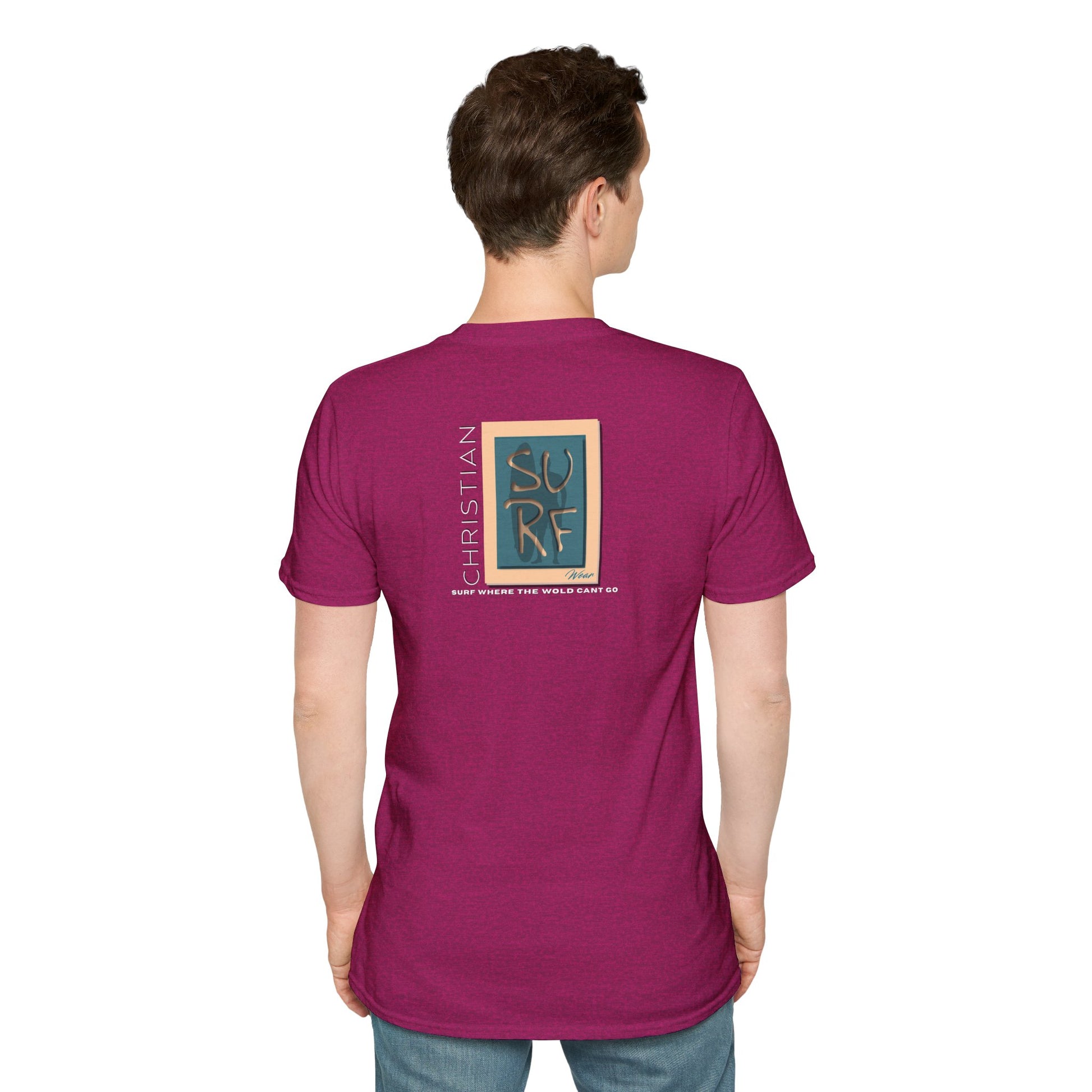 Marlin Graphic Dominion Deep - Unisex Softstyle T-Shirt Florida Marlin Fishing Tee Surfwear | Christian Ocean Apparel, Bold Pursuit Prophetic Vision Divine