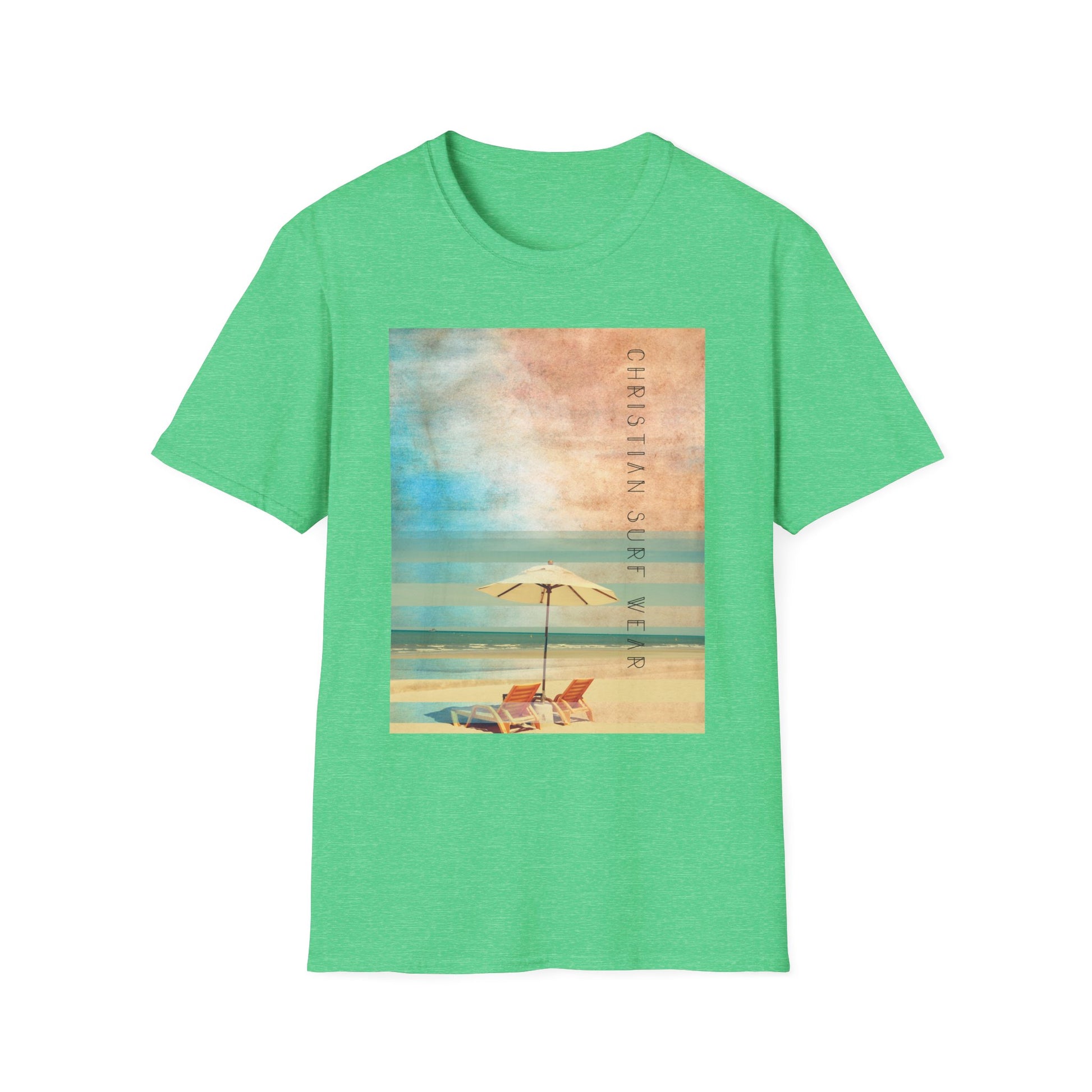 Christian Surf Wear T-Shirt - Vintage Calm Beach Tee